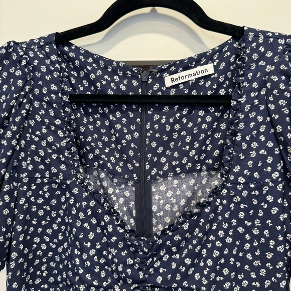 Reformation Flower Print Long Dress - Picture 4 of 6